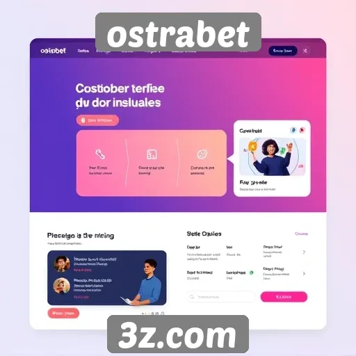 Análise da interface do usuário no site ostrabet